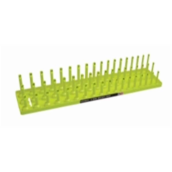 Pinpoint 0.5 in. Metric 3-Row Socket Tray - Hi-Viz Yellow PI1796926 - main